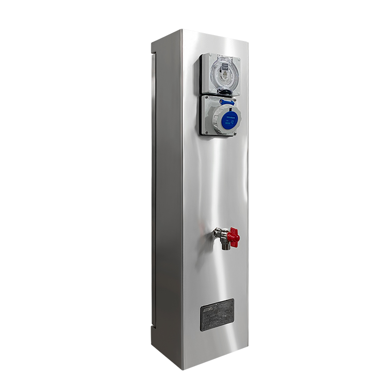 Outdoor Power Pedestal - عمود طاقة مائي خارجي مقاوم للماء،