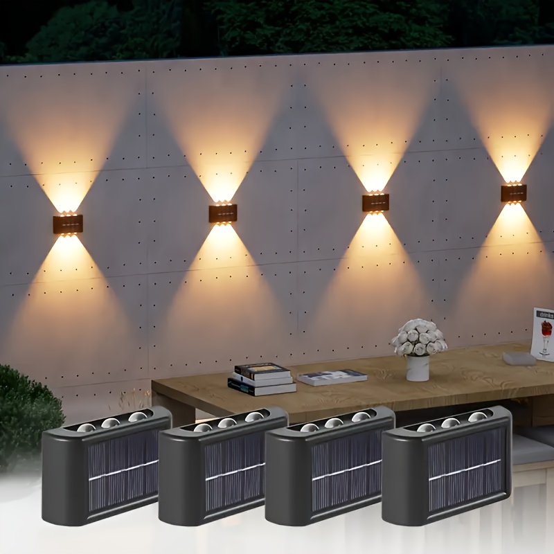 Power Outdoor - مصباح جداري شمسي LED خارجي مقاوم