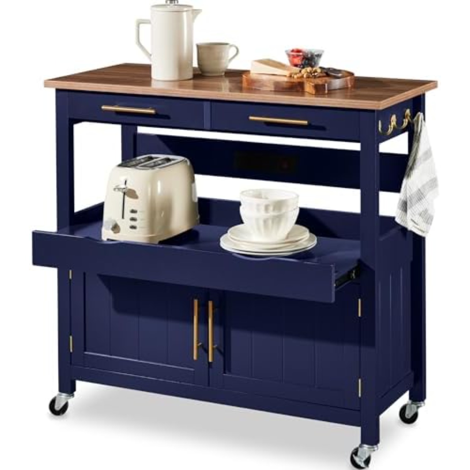 Outdoor Kitchen Power Outlet - عربة مطبخ متحركة كبيرة مقاس 36