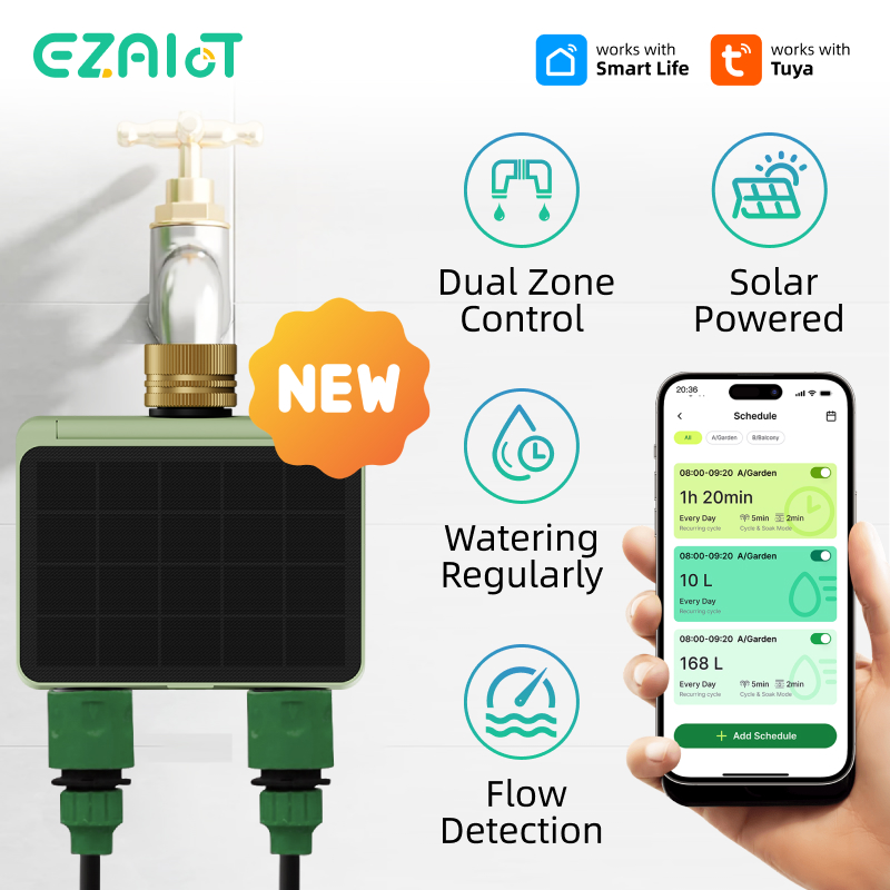 Power Zone Outdoor Timer - نظام ري ذكي يعمل بالطاقة الشمسية