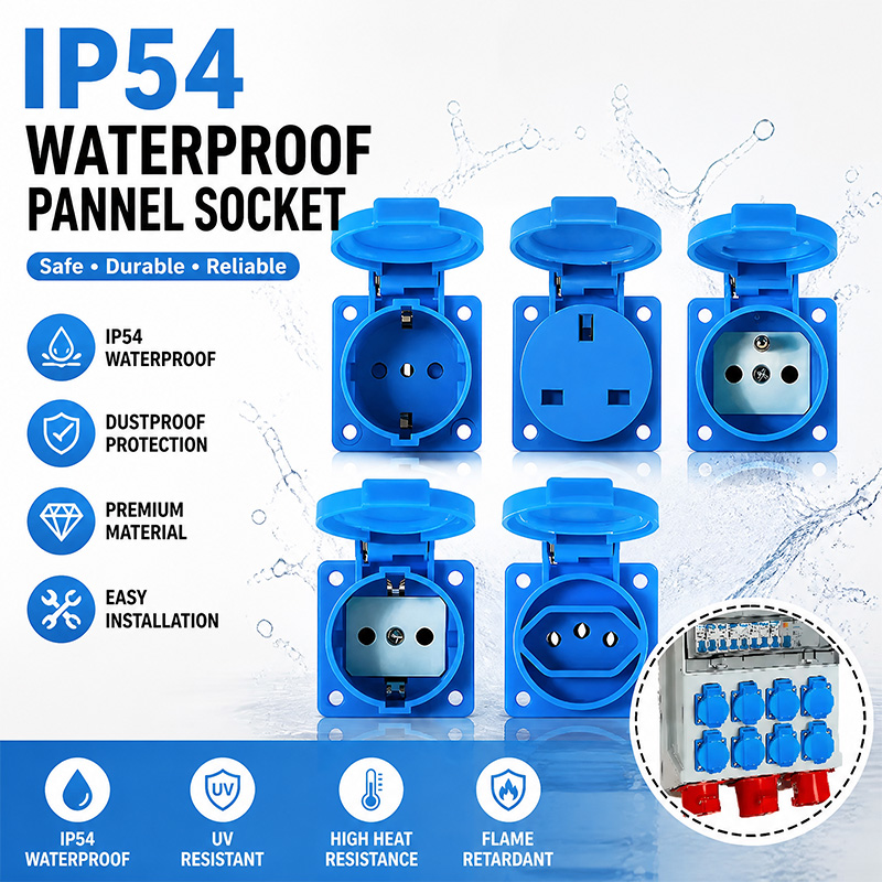 Outdoor Power Outlet Waterproof - مقبس كهربائي صناعي مقاوم للماء IP54
