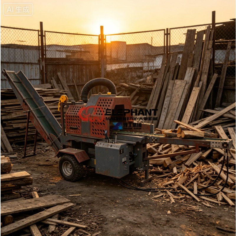 Log Splitter Electric - آلة تقطيع الحطب الكهربائية الأوتوماتيكية 20