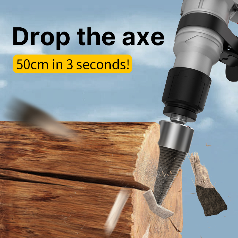 Log Splitter Electric - موزع خشب HUHAO للمثقاب الكهربائي المنزلي