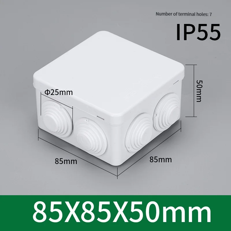 Outdoor Power Junction - صندوق بلاستيكي مقاوم للماء IP55 للاستخدام