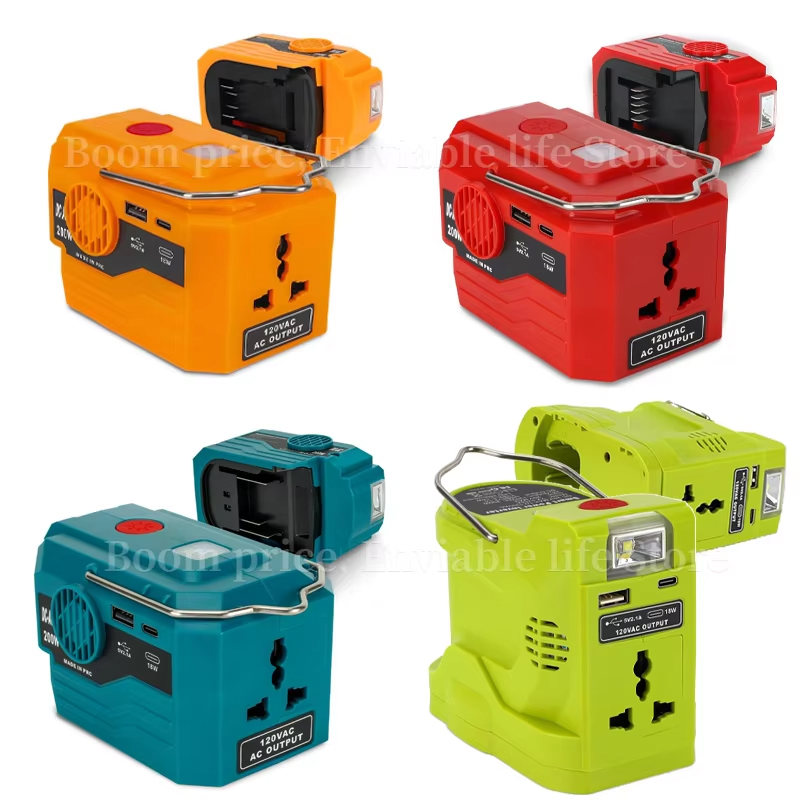 Outdoor Power Inverter - محول طاقة محمول لبطاريات ماكيتا/ديوال/ميلووكي/بوش/ريوبي 18