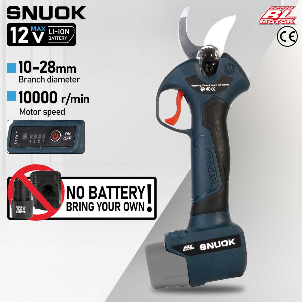 Outdoor Power Solutions - مقص تقليم كهربائي بدون فرشاة 12