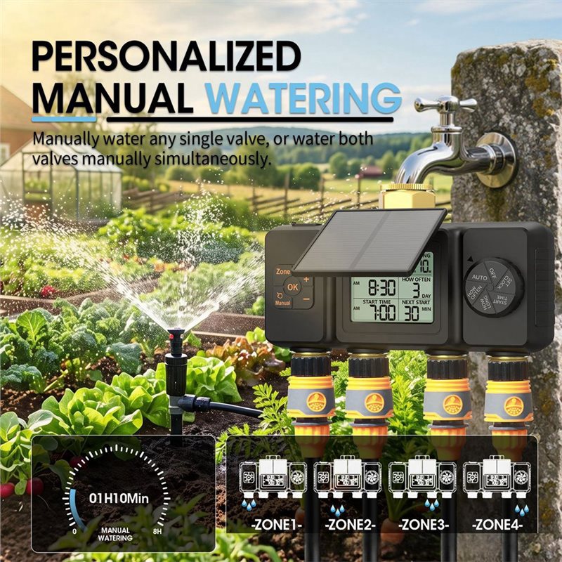 جهاز توقيت ري يعمل بالطاقة الش - مراجعة Power Zone Outdoor Timer وسعره