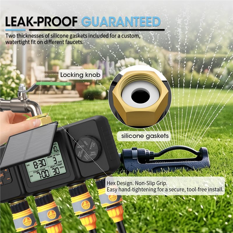 VELIF-BSP3/4 جهاز توقيت للري ي - مراجعة Power Zone Outdoor Timer وسعره