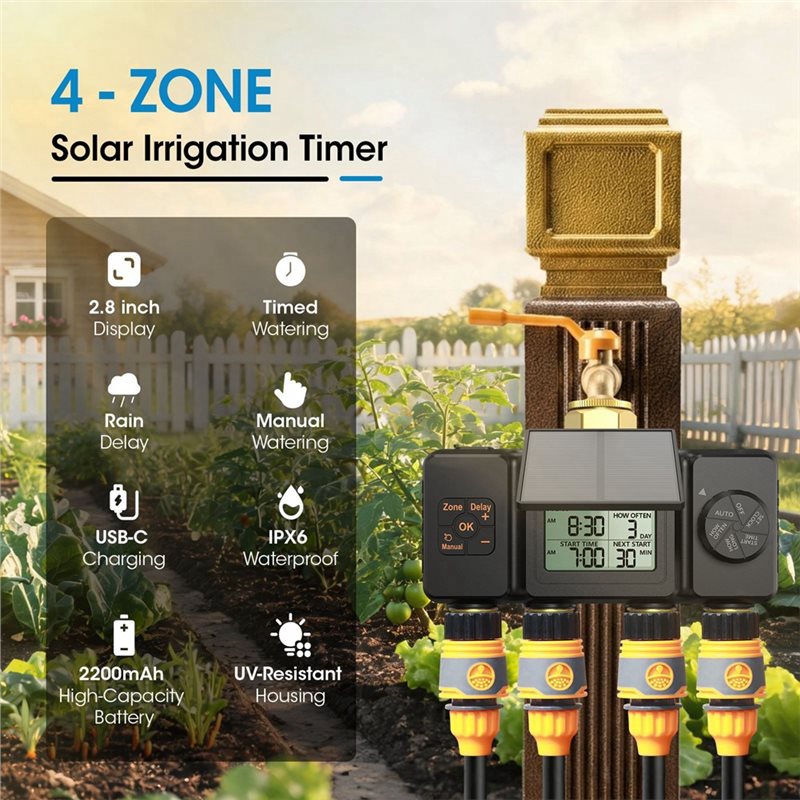 VELIF-BSP3/4 جهاز توقيت للري ي - مراجعة Power Zone Outdoor Timer وسعره