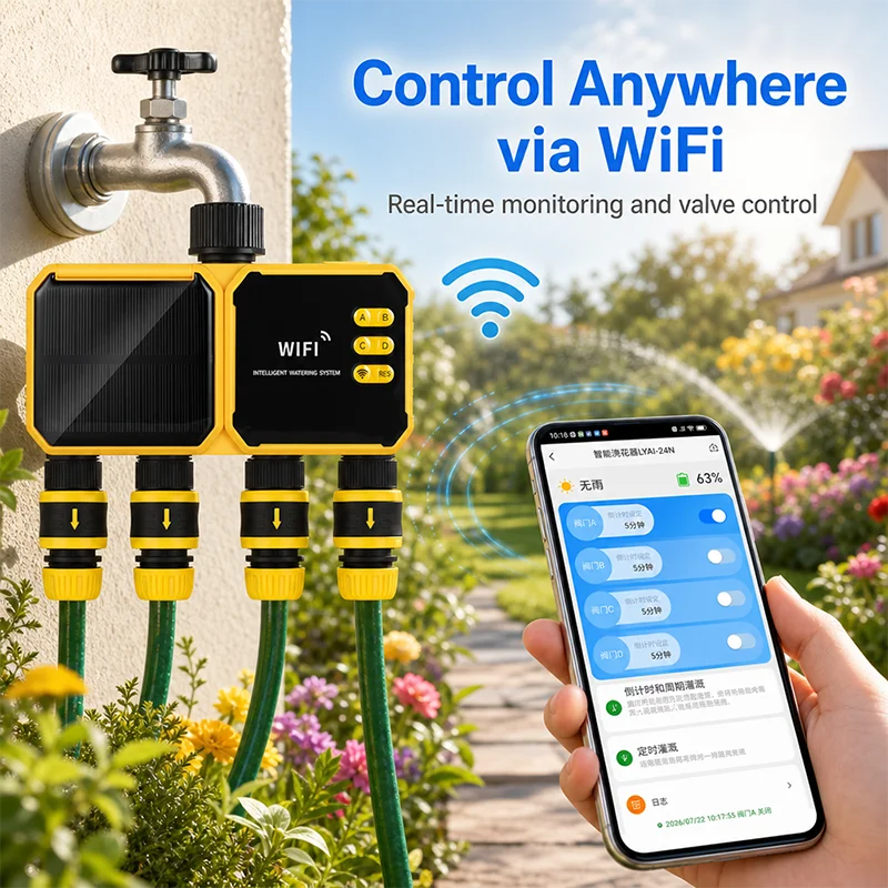 جهاز تحكم ذكي بالري يعمل بالطا - مراجعة Power Zone Outdoor Timer وسعره