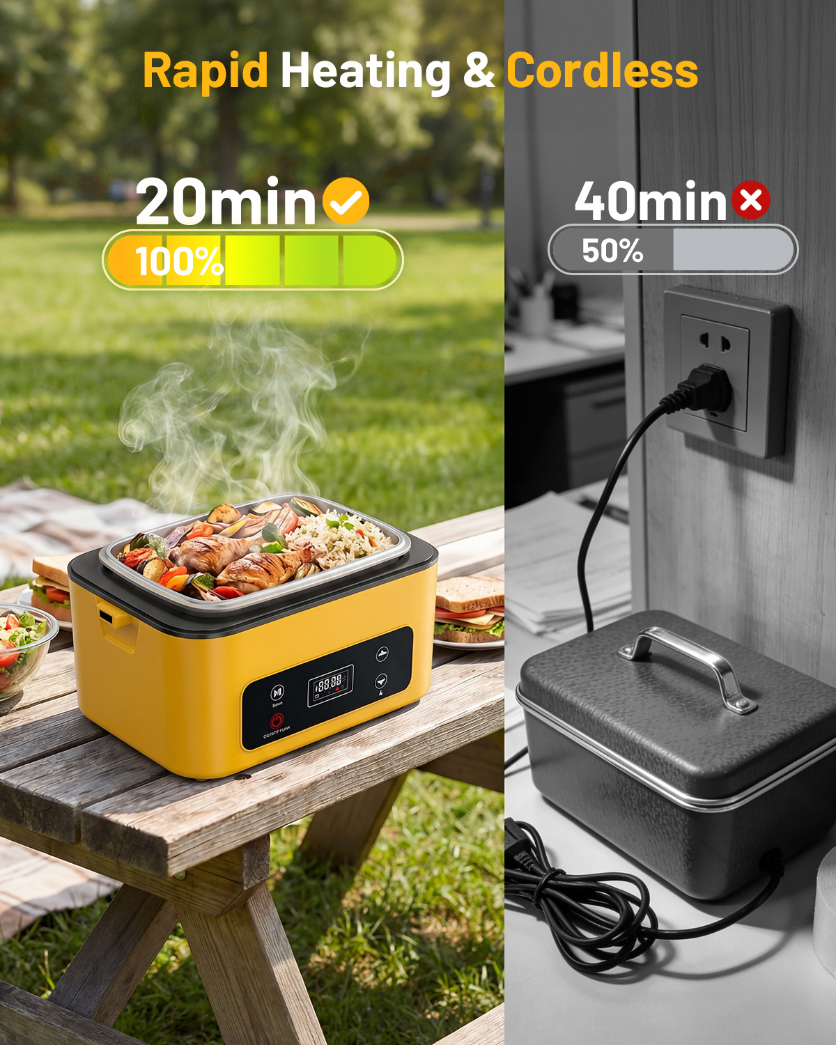 صندوق غداء كهربائي من تاسك ستا - مراجعة Outdoor Power Pedestal وسعره