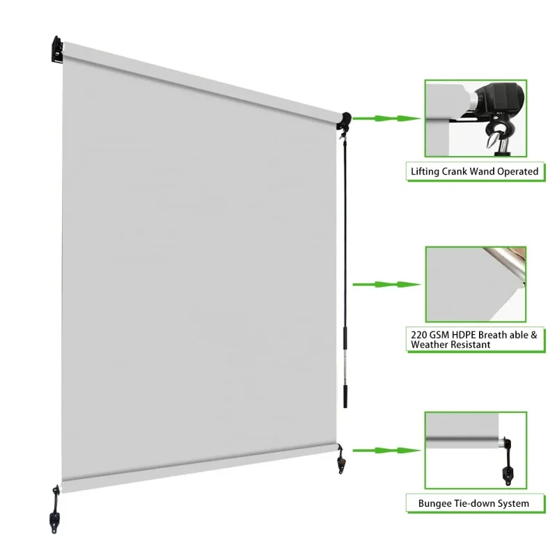 ستائر دوارة خارجية عالية الجود - مراجعة Outdoor Power Blinds وسعره
