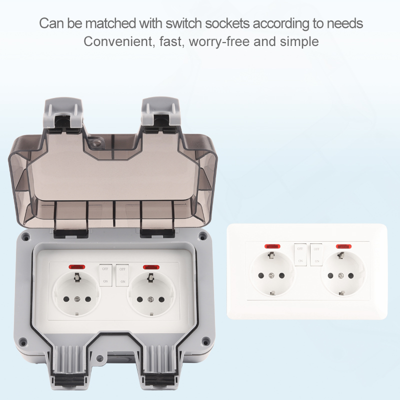 IP66 الاتحاد الأوروبي ألمانيا  - مراجعة Outdoor Power Outlet Waterproof وسعره