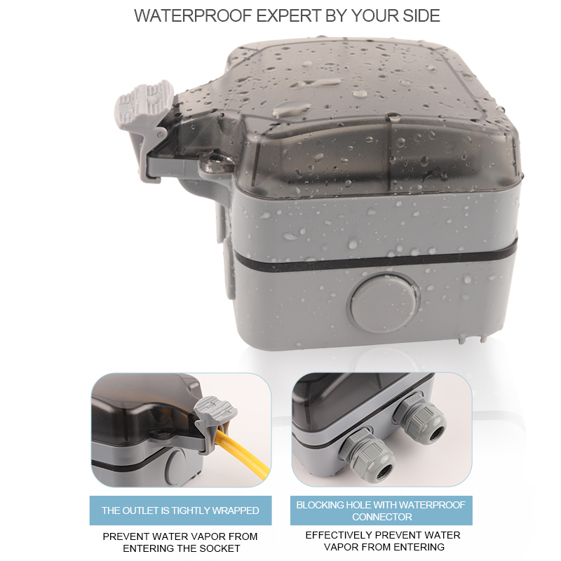 IP66 الاتحاد الأوروبي ألمانيا  - مراجعة Outdoor Power Outlet Waterproof وسعره
