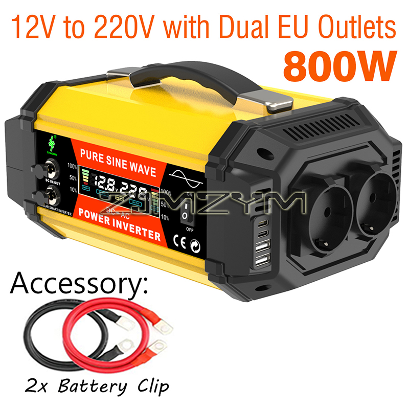 محول طاقة نقي الجيب 500 واط/80 - مراجعة Outdoor Power Inverter وسعره