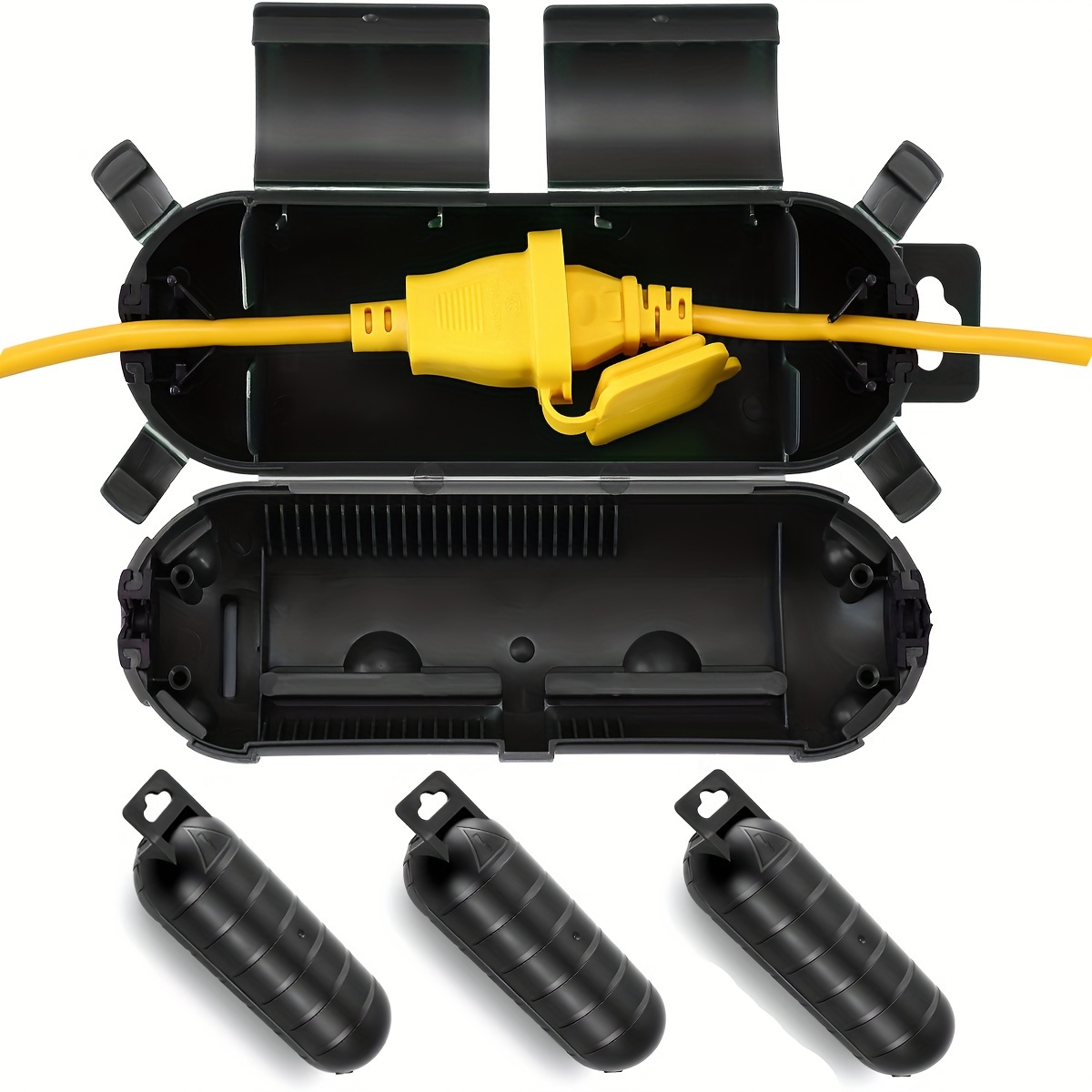 غطاء أمان واقٍ لتوصيل سلك التم - مراجعة Outdoor Power Hub وسعره