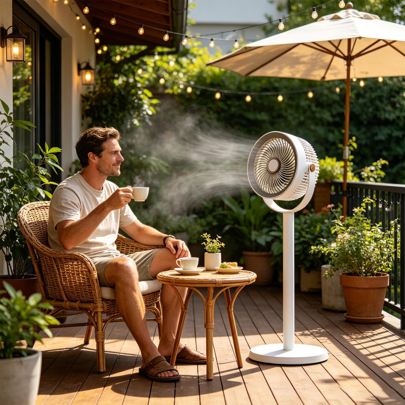 مروحة أرضية قابلة لإعادة الشحن - مراجعة Outdoor Power Pedestal وسعره