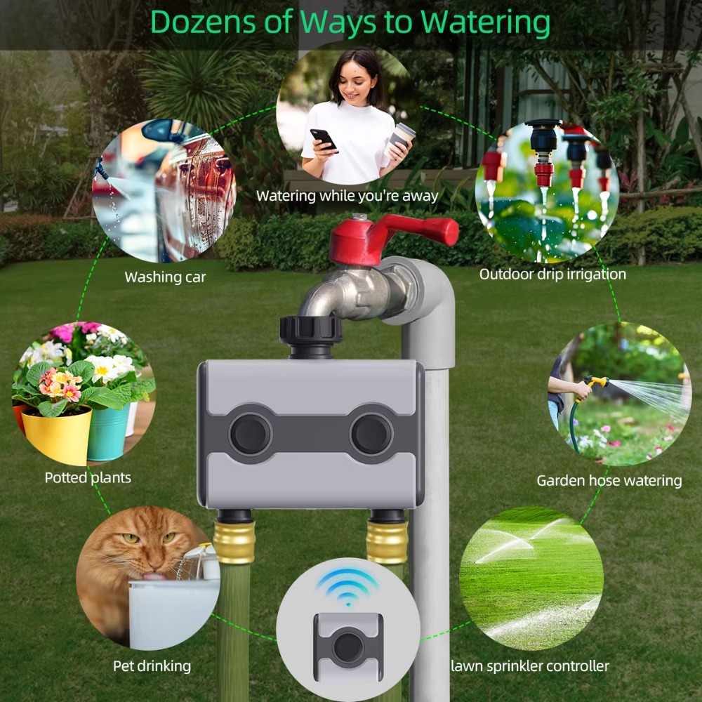 مؤقت ري الحدائق التناظري مع مس - مراجعة Power Zone Outdoor Timer وسعره