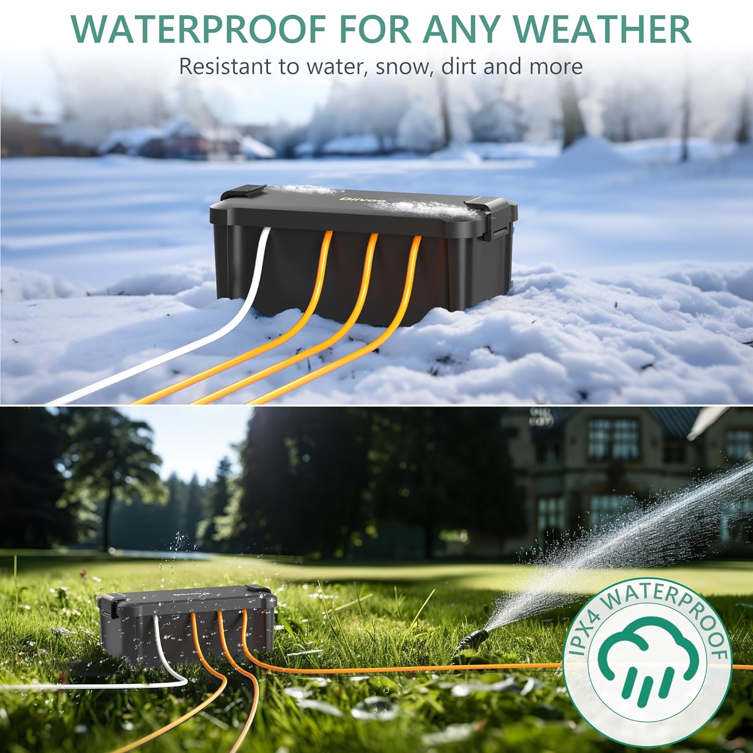 Diivoo صندوق كهربائي مقاوم للم - مراجعة Outdoor Power Outlet Waterproof وسعره