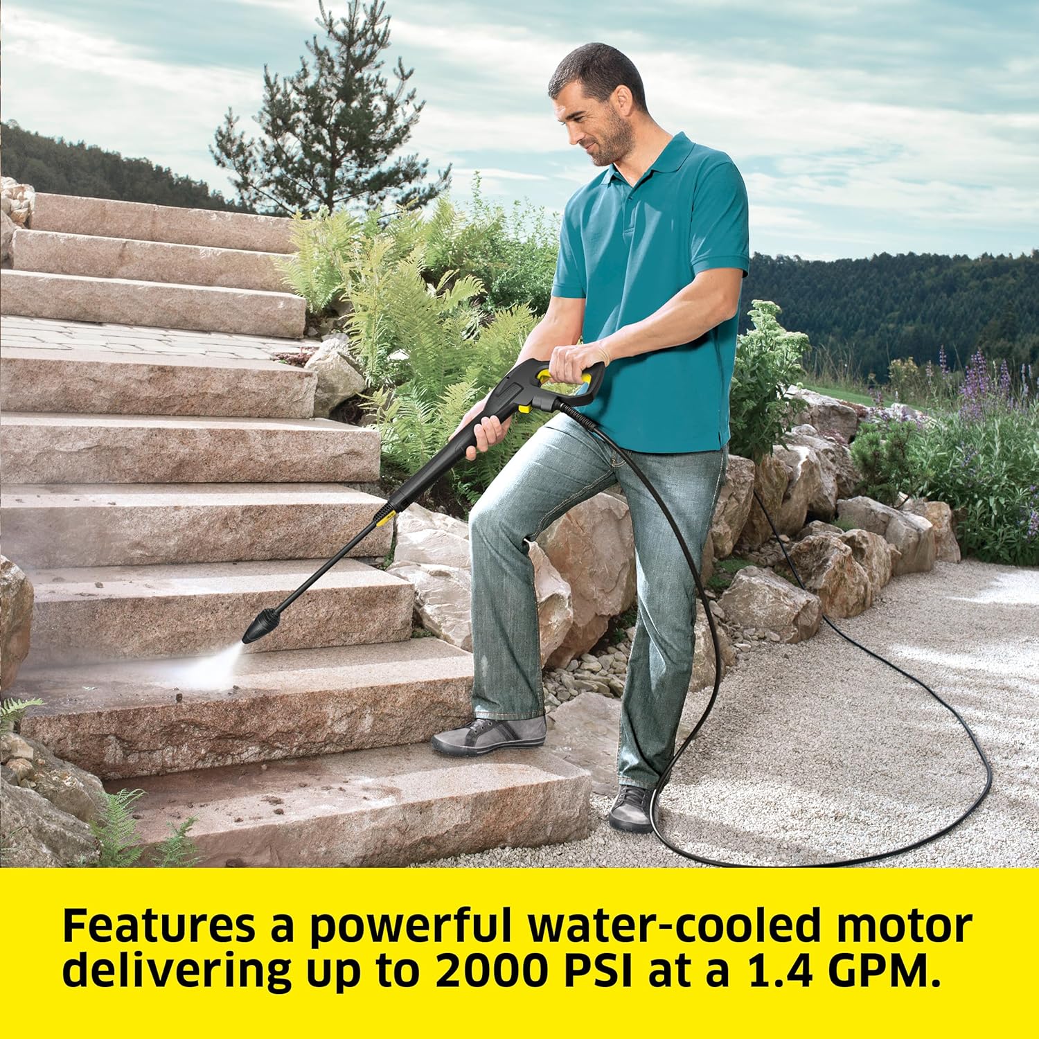 غسالة ضغط مع بكرة خرطوم، وعصي  - مراجعة Outdoor Power 'Hose' وسعره