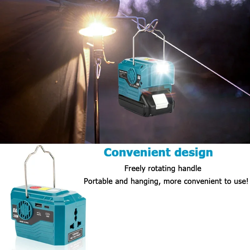محول طاقة محمول لبطاريات ماكيت - مراجعة Outdoor Power Inverter وسعره