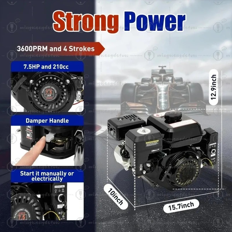 محرك بنزين رباعي الأشواط 212 س - مراجعة Log Splitter Electric وسعره