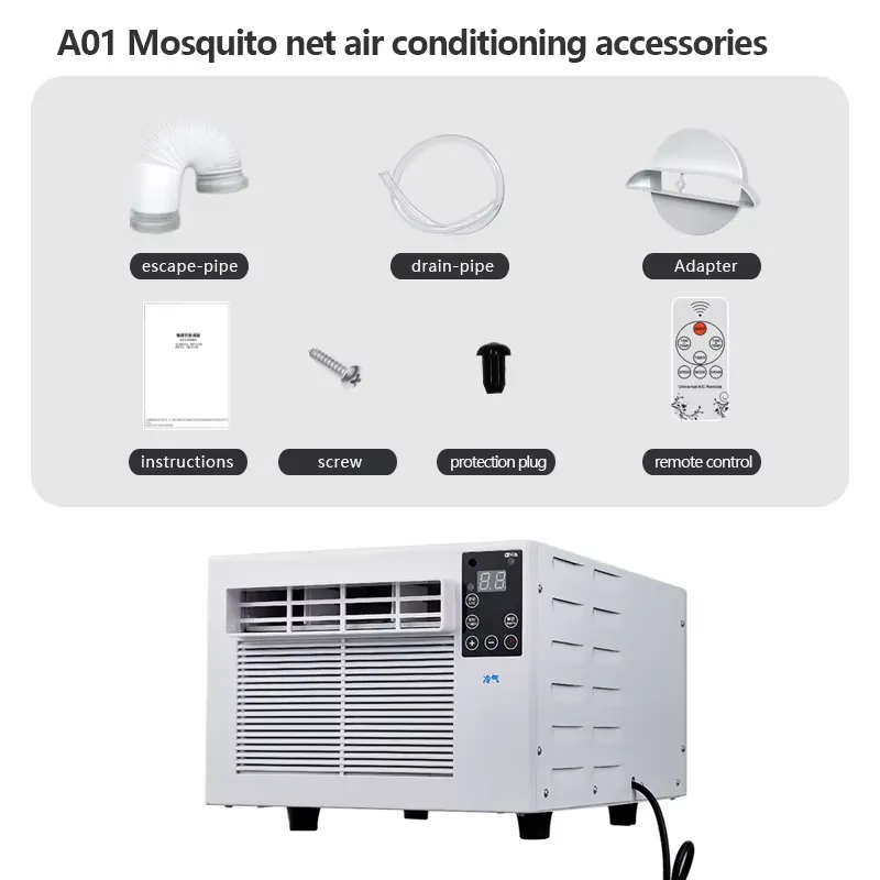 مكيف هواء محمول ميني بريز A01  - مراجعة Power Outdoor وسعره