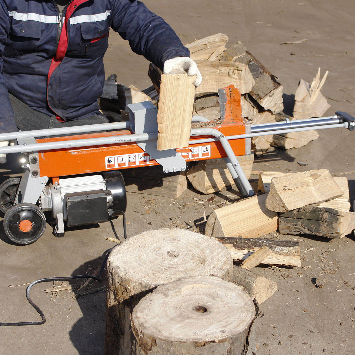 آلة تقطيع الخشب الهيدروليكية ا - مراجعة Log Splitter Electric وسعره
