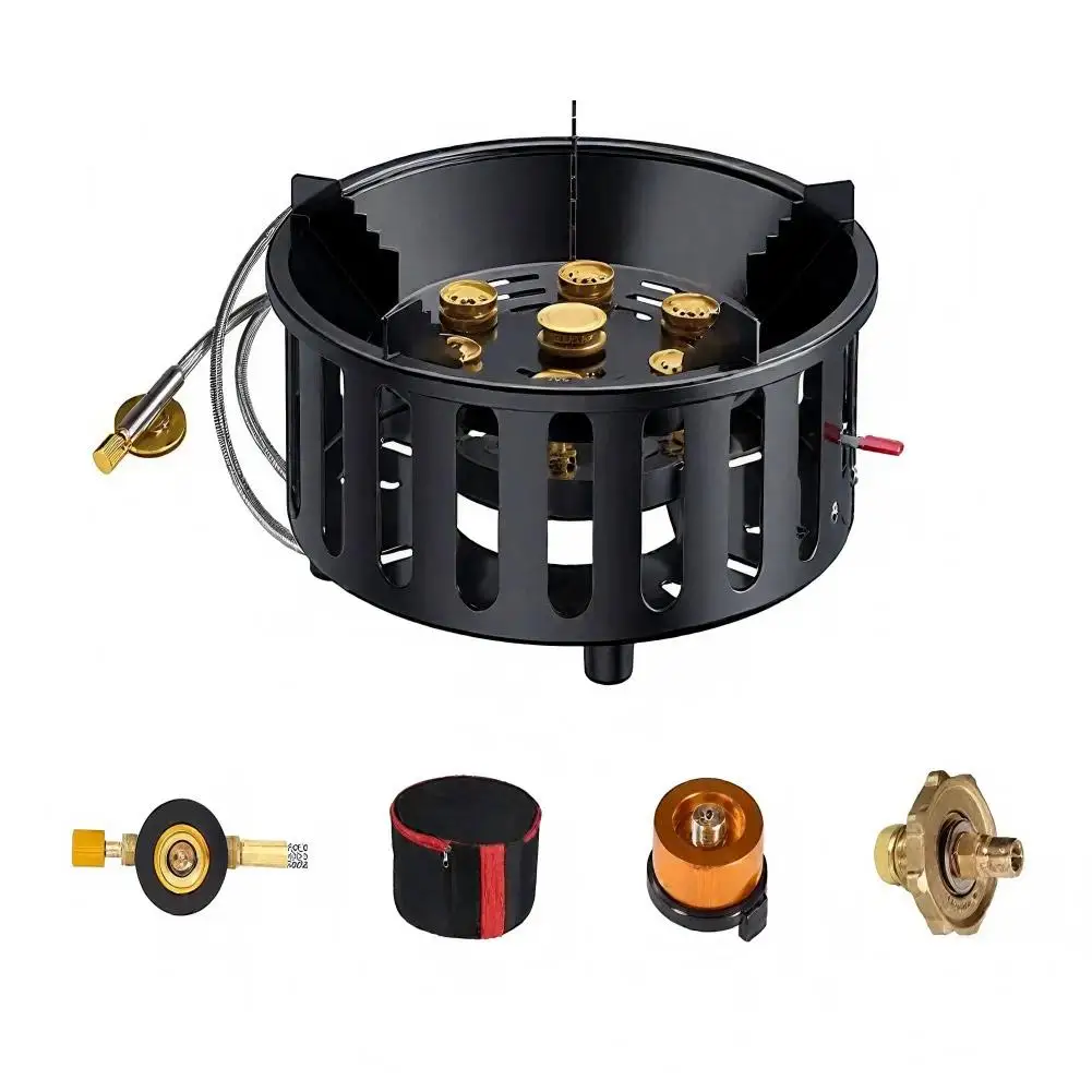21000 واط 7-Core موقد للتخييم  - مراجعة Outdoor Power 'Hose' وسعره