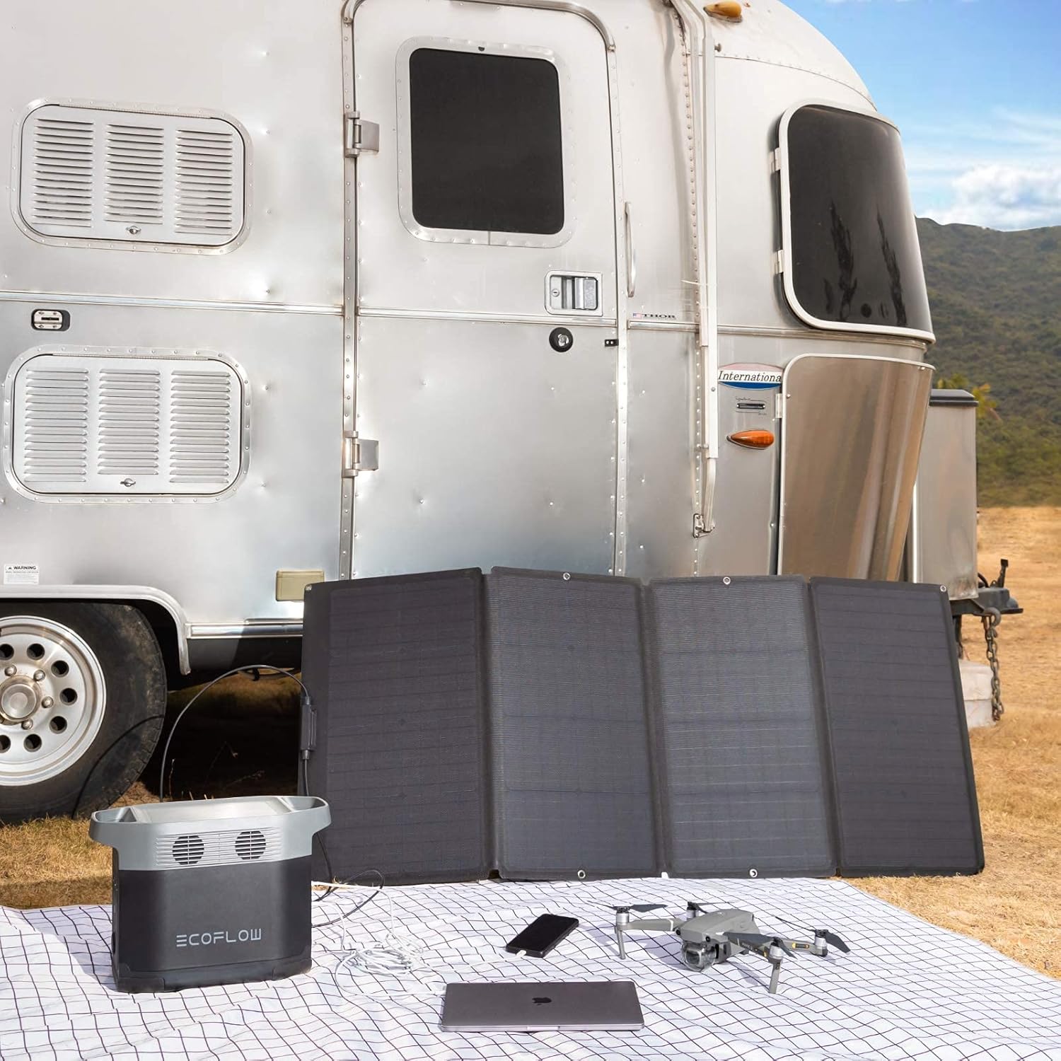 لوح شمسي قابل للطي بقوة 160 وا - مراجعة Power Outdoor وسعره