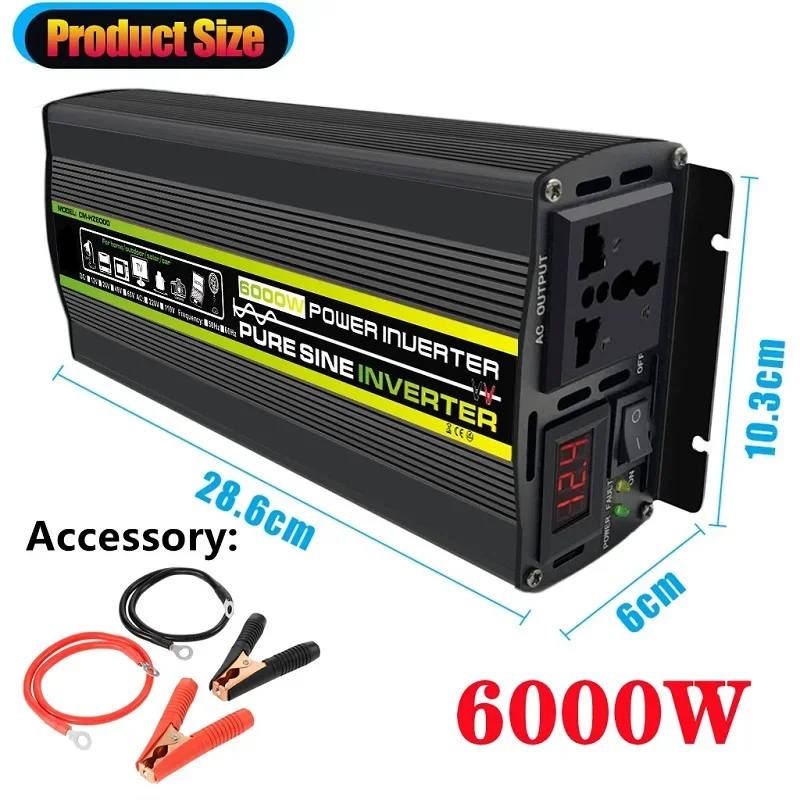 6000 واط DC12/24 فولت إلى التي - مراجعة Outdoor Power Inverter وسعره