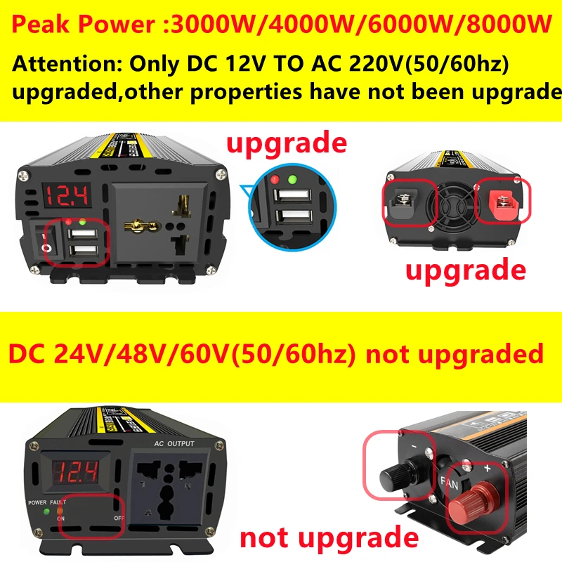6000 واط DC12/24 فولت إلى التي - مراجعة Outdoor Power Inverter وسعره