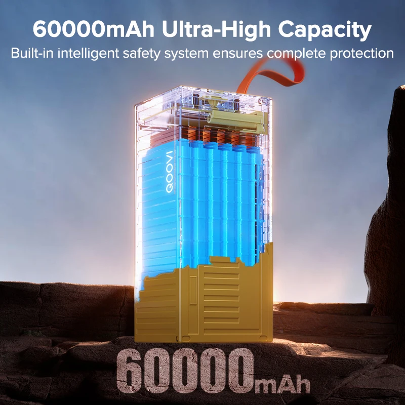 QOOVI 60000mAh قوة البنك 22.5W - مراجعة Outdoor Power Hub وسعره