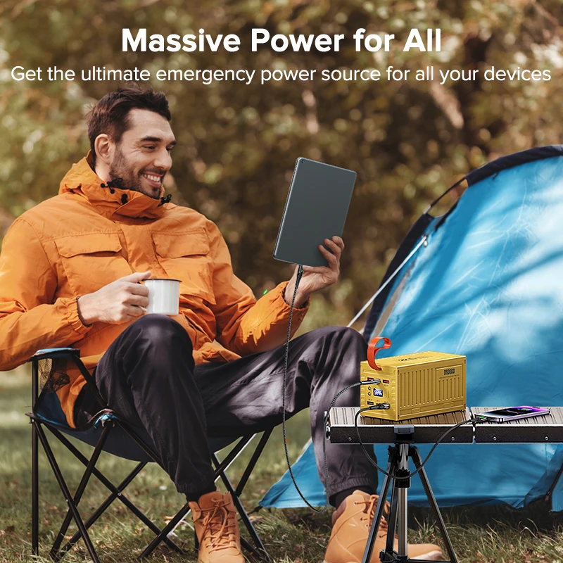 QOOVI 60000mAh قوة البنك 22.5W - مراجعة Outdoor Power Hub وسعره